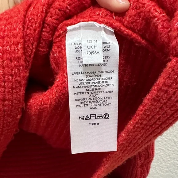 Pilcro Red Chunky Knit Turtleneck Sweater - Picture 5 of 6